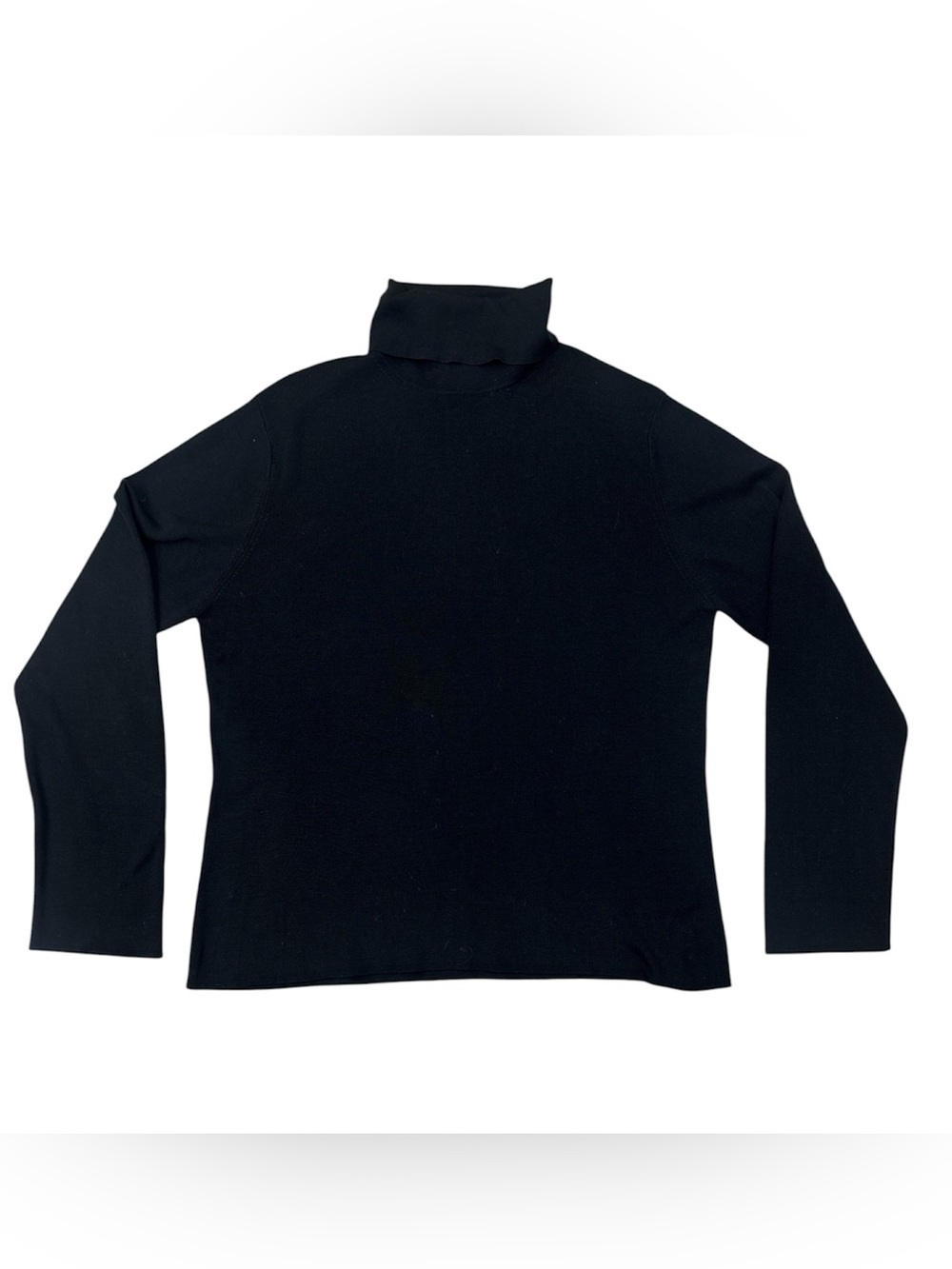 Neiman Marcus Silk Classic Black Turtleneck size XL